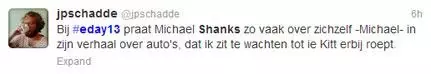 Verslag Emerce eDay 2013 - Michael Shanks - Tweet 2 Screeny tweets 2 Michael Shanks Emerce eDay 2013