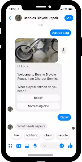 Chatbot op mobiele telefoon - chatbot consultant conversational ai